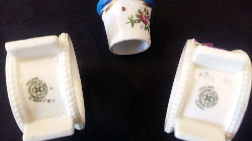 Vintage 1930s Royal Doulton Flower Bouquet Napkin rings.