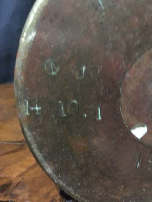 STUNNING CANNON SHELL TRENCH ART CIRCA 1915 clearly marked