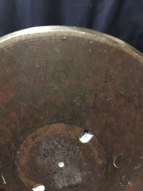 STUNNING CANNON SHELL TRENCH ART CIRCA 1915 clearly marked
