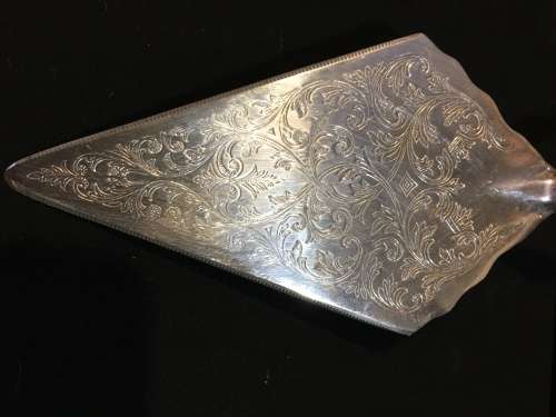WOW !!!  A BEAUTIFUL ROYAL WORCESTER BONE CHINA CAKE KNIFE / LIFTER IN THE ORIGINAL BOX