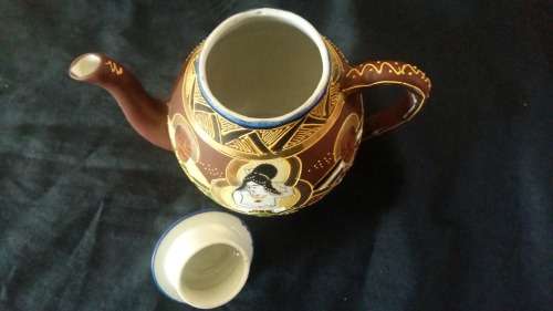 Beautiful Vintage Satsuma Style hand painted porcelain Tea Pot
