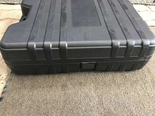 Ellies Satellite Dish Kit in a hard plastic protective carry case