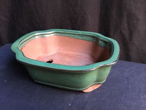 GLAZED JAPANESE BONSAI POT