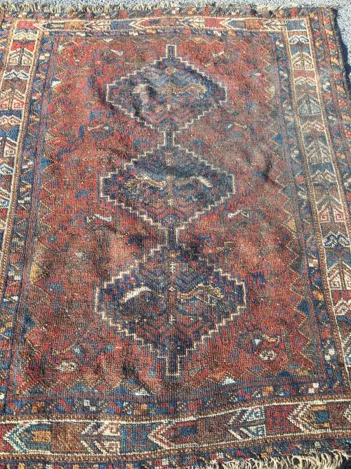 GORGEOUS ANTIQUE SHIRAZ QHASHGAIE PERSIAN CARPET 1670 X 1960mm