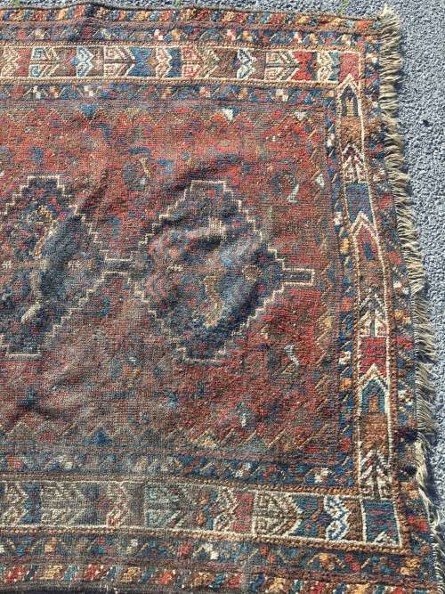 GORGEOUS ANTIQUE SHIRAZ QHASHGAIE PERSIAN CARPET 1670 X 1960mm