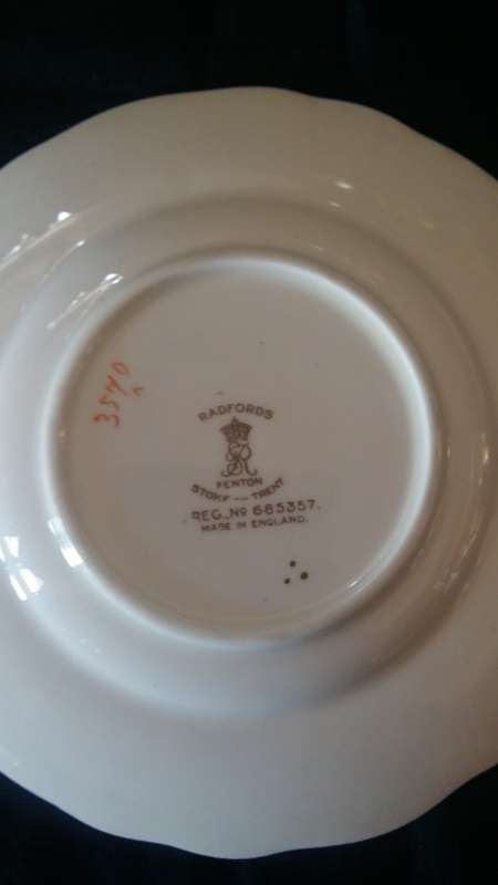 Stunning Antique Radfords Saucer (Fenton) Stoke On Trent Reg no: 685357 Made In England(2)