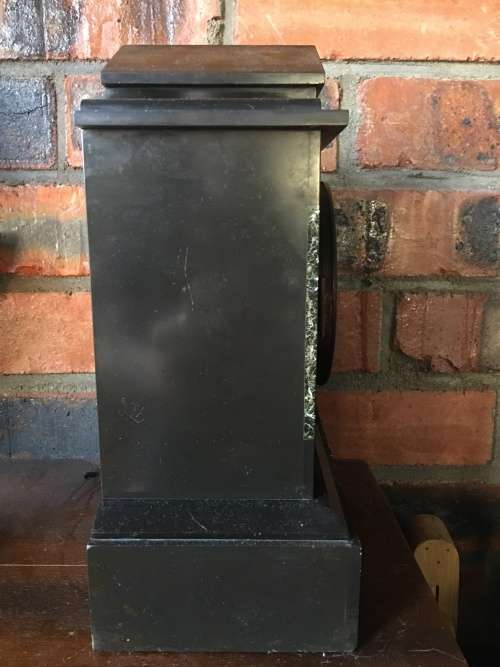 WOW !!! Gorgeous antique Ansonia marble cased mantle clock in pristine condition c1882
