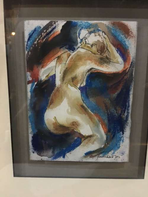 STUNNING!!! NUDE WATER COLOR BY FAMOUS S.A.ARTIST JAN VISSER 1995 - EXCELLENT INVESTMENT