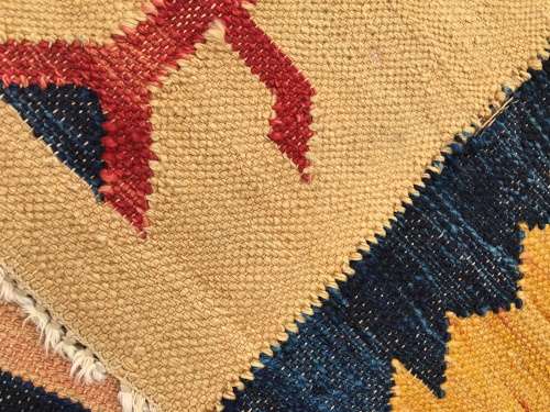 GORGEOUS MODERN INDIAN PATCHWORK FLAT WEAVE KELIM CARPET 2710 X 870mm