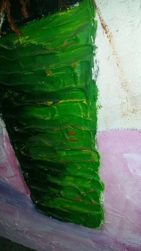 A Stunning oil on canvas. Still life Knife Painting. 51 cm x 76 cm