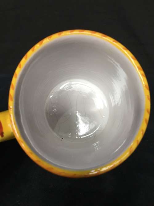 A VINTAGE HIGHLY COLLECTIBLE ITALIAN DERULA CERAMICS COFFEE MUG