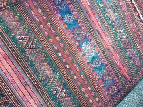 WOW !! STUNNING PURE WOOL ANTIQUE SIRJAN CROCHET KELIM PERSIAN CARPET FROM SOUTHERN IRAN 1450 X 3000