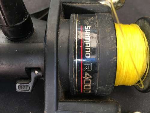 WOW !! SHIMANO EX 4000 DYNA BALANCE SPINNING FISHING REEL IN A USED BUT WORKING CONDITION