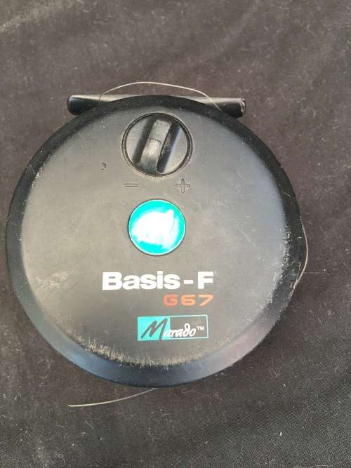 WOW !! VINTAGE MARADO BASIS F G67 TROUT FLY FISHING REEL WITH LINE AND WORKING PERFECTLY
