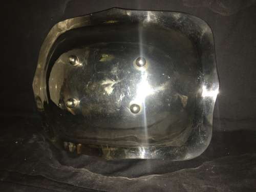 STUNNING HEAVY ANTIQUE SILVER PLATE TABLE CENTRE PIECE BOWL ON BUN FEET WITH ORNATE DETAILING