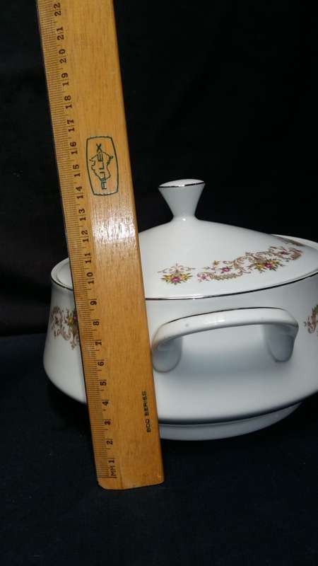 Beautiful Vintage Porcelain Lara-Ware Posy Design. 2Lt Soup Tureen with Lid and marked.