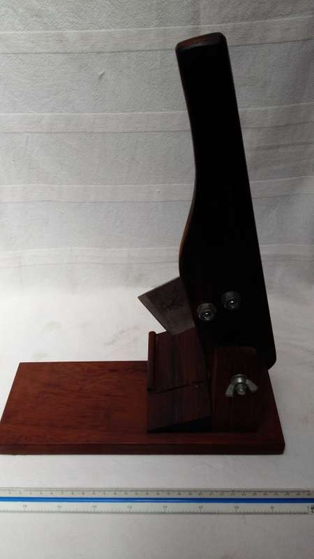 A Stunning Vintage Black Wood Bilton Cutter, From Knysna with vintage green felt underneath.
