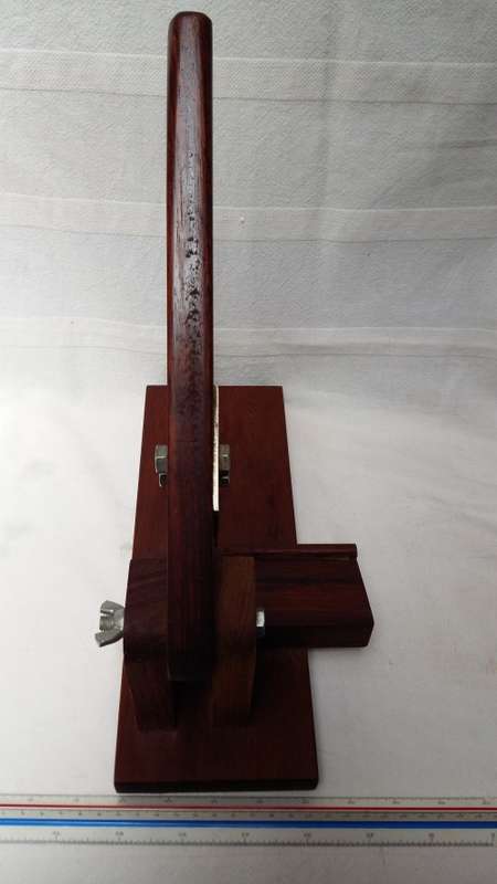 A Stunning Vintage Black Wood Bilton Cutter, From Knysna with vintage green felt underneath.