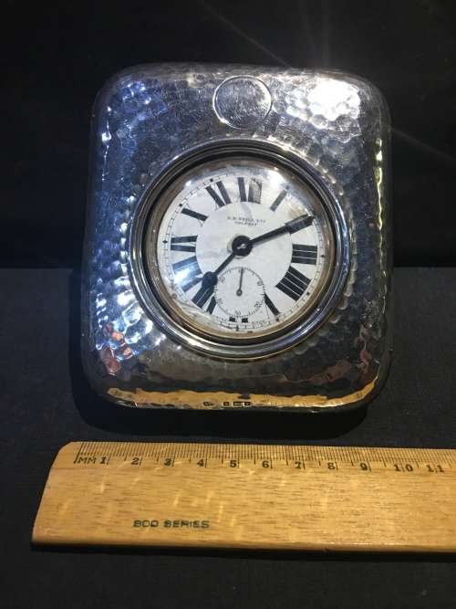 HALLMARKED BIRMINGHAM STERLING SILVER GOLIATH POCKET WATCH CASE BY SYNYER & BEDDOES 1918 marked