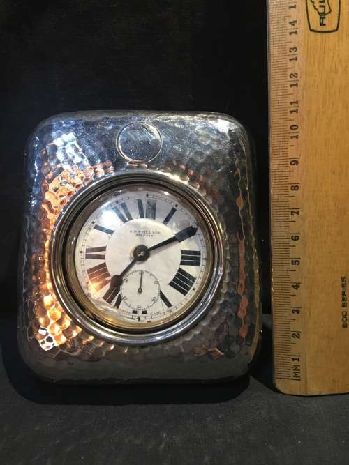 HALLMARKED BIRMINGHAM STERLING SILVER GOLIATH POCKET WATCH CASE BY SYNYER & BEDDOES 1918 marked