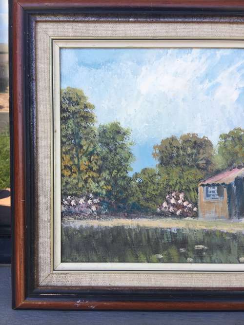 STUNNING ORIGINAL FRAMED OIL ON BOARD BY FAMOUS SA ARTIST DON BENZIEN signed
