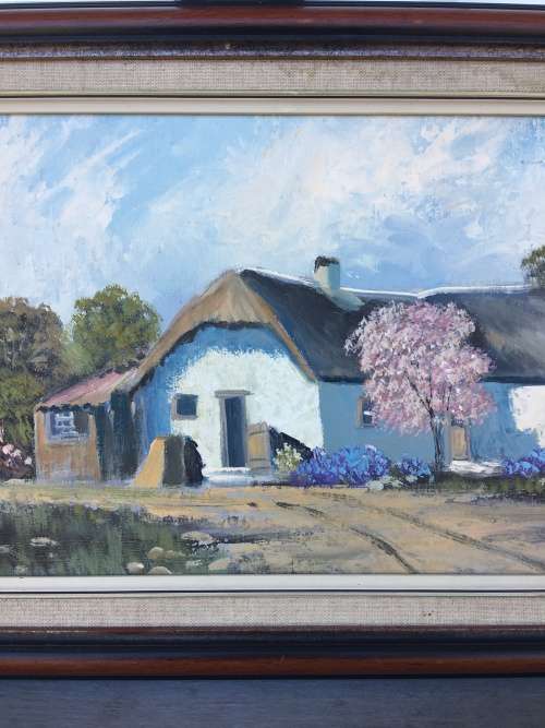 STUNNING ORIGINAL FRAMED OIL ON BOARD BY FAMOUS SA ARTIST DON BENZIEN signed