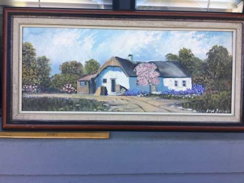 STUNNING ORIGINAL FRAMED OIL ON BOARD BY FAMOUS SA ARTIST DON BENZIEN signed