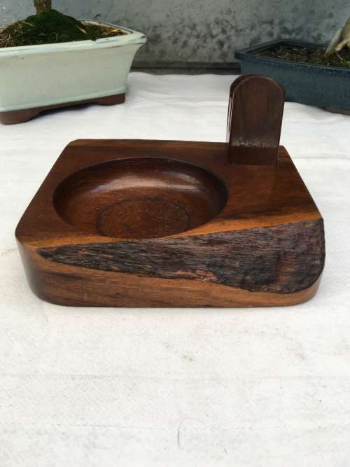 WOW !! STUNNING VINTAGE HANDMADE STINKWOOD DESK ORGANISER AND LETTER HOLDER