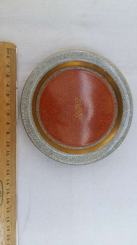Antique, Royal Copenhagen c1889 - 1922 crackle glaze small plates. Crown and royal stamped.