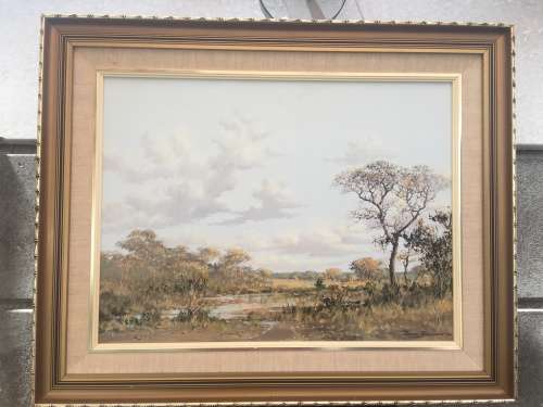 Francois Badenhorst 1934 ~ 2013 ... Original Landscape Oil On Board 1989 Framed ~ Valued at R20000