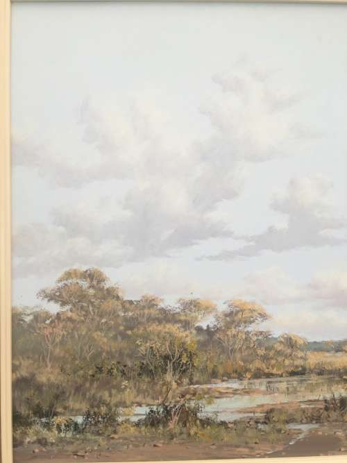 Francois Badenhorst 1934 ~ 2013 ... Original Landscape Oil On Board 1989 Framed ~ Valued at R20000