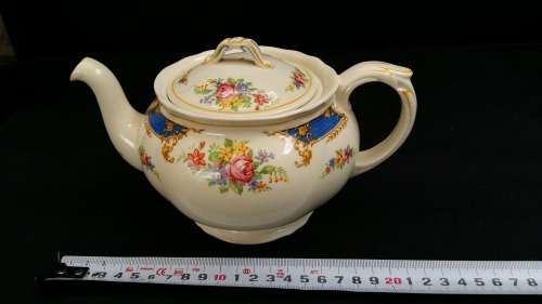 Beautiful Vintage CREAMPETAL Grindley Posie design Tea Pot.