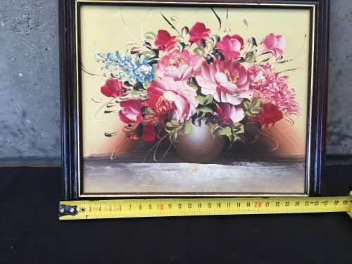 WOW !!!! STUNNING FRAMED OIL ON BOARD STILL LIFE , WHAT A BEAUTY unsigned