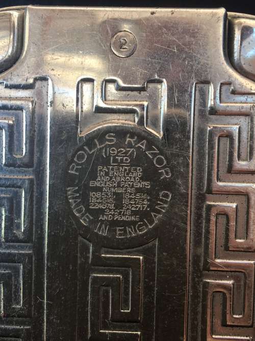WOW !!! 1920's VINTAGE RARE ROLLS RAZOR SHAVING RAZOR KIT WITH SHARPENING STONES - MADE IN ENGLAND