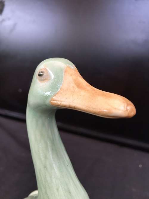 WOW !!!! ABSOLUTELY STUNNING RARE CHINESE CELADON GLAZED PORCELAIN DUCK