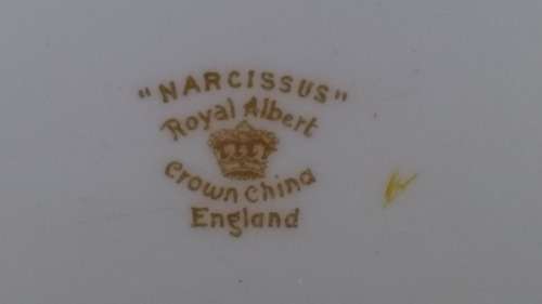 ULTRA RARE ANTIQUE ROYAL ALBERT PORCELAIN c 1917 "NARCISSUS" 1lt TEA POT