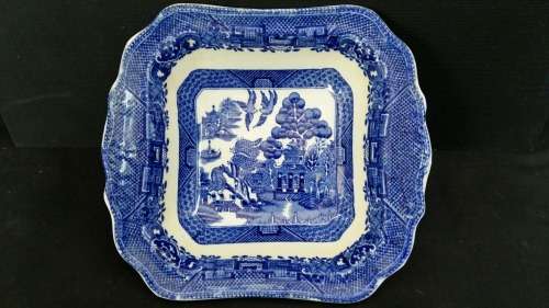 Wow!!! Antique c1880 - 1930s WILLOW Royal Venton Ware,John Steventon & Son Burslem England Dish.