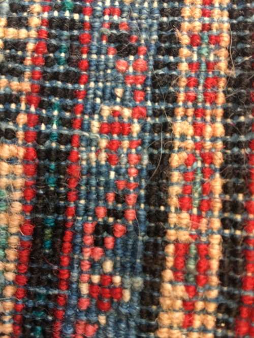 WOW !!!! STUNNING NICELY WORN MIR PURE WOOL HAND KNOTTED THICK PILE PERSIAN CARPET 1470 X 990mm