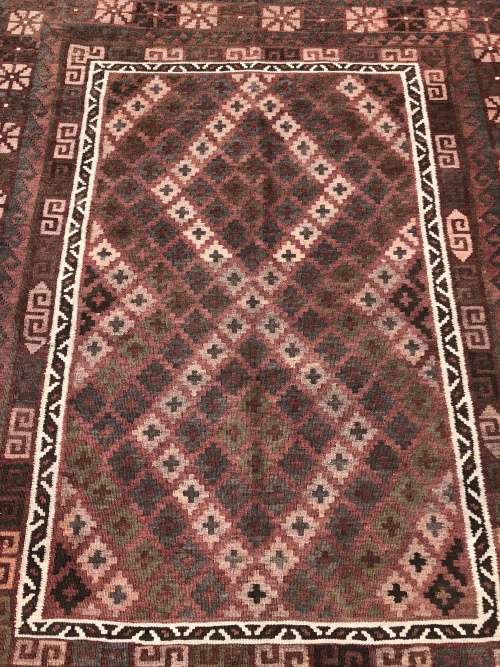 WOW !!!! STUNNING PURE WOOL FLAT WEAVE AFGHAN MEYMANEH KILIM CARPET 2055 X 1520mm