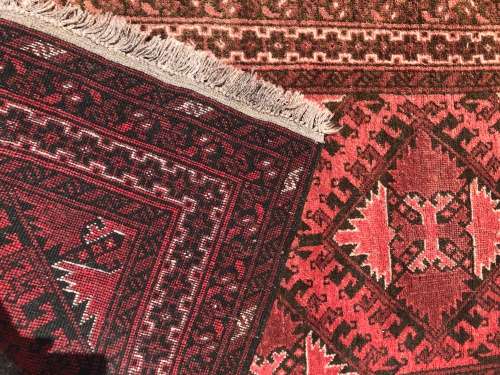 WOW !!!!  A STUNNING PURE WOOL AFGHAN BALUCHI PERSIAN CARPET 1480 X 950mm