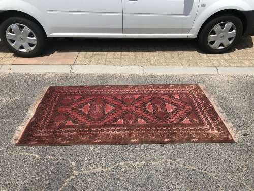 WOW !!!!  A STUNNING PURE WOOL AFGHAN BALUCHI PERSIAN CARPET 1480 X 950mm