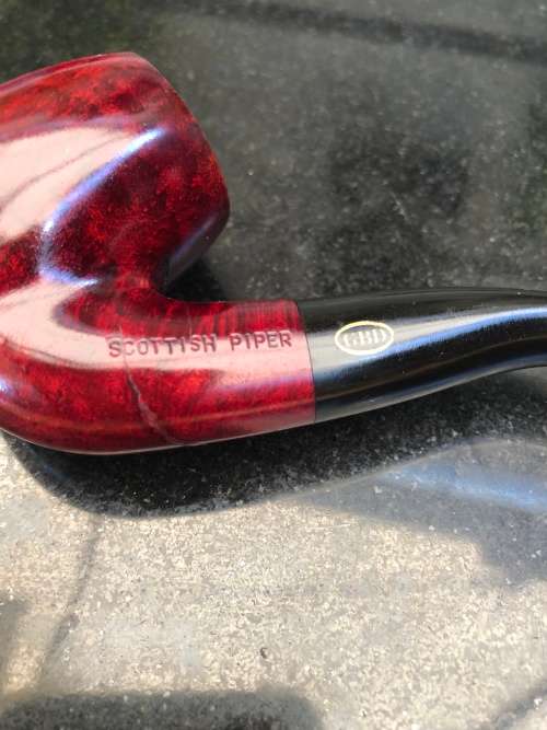 WOW !!!! STUNNING VINTAGE GBD SCOTTISH PIPER BENT BILLIARD BRIAR TOBACCO PIPE MADE IN LONDON