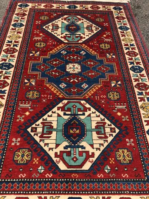 ANOTHER GEM ~ STUNNING RARE VINTAGE HAND MADE PURE WOOL AFGHAN GHAZNI PERSIAN CARPET 2400 X 1550mm
