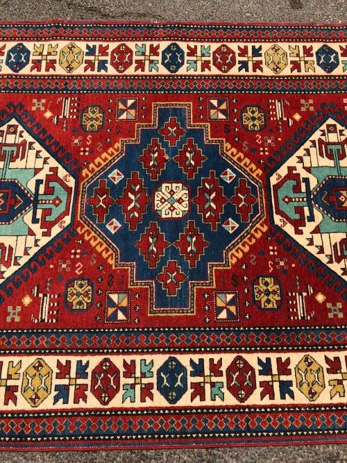 ANOTHER GEM ~ STUNNING RARE VINTAGE HAND MADE PURE WOOL AFGHAN GHAZNI PERSIAN CARPET 2400 X 1550mm