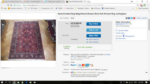 ANOTHER GEM ~ STUNNING RARE VINTAGE HAND MADE PURE WOOL AFGHAN GHAZNI PERSIAN CARPET 2400 X 1550mm