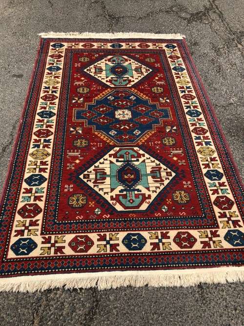 ANOTHER GEM ~ STUNNING RARE VINTAGE HAND MADE PURE WOOL AFGHAN GHAZNI PERSIAN CARPET 2400 X 1550mm