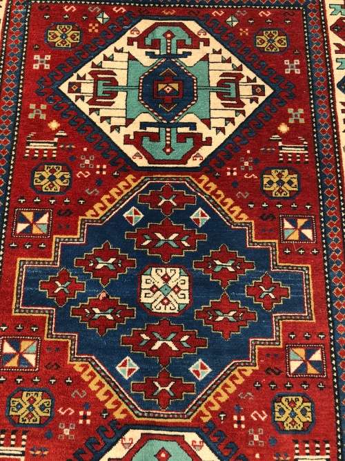 ANOTHER GEM ~ STUNNING RARE VINTAGE HAND MADE PURE WOOL AFGHAN GHAZNI PERSIAN CARPET 2400 X 1550mm