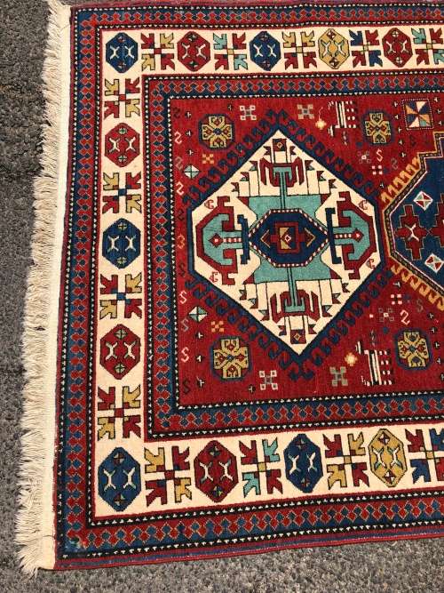 ANOTHER GEM ~ STUNNING RARE VINTAGE HAND MADE PURE WOOL AFGHAN GHAZNI PERSIAN CARPET 2400 X 1550mm
