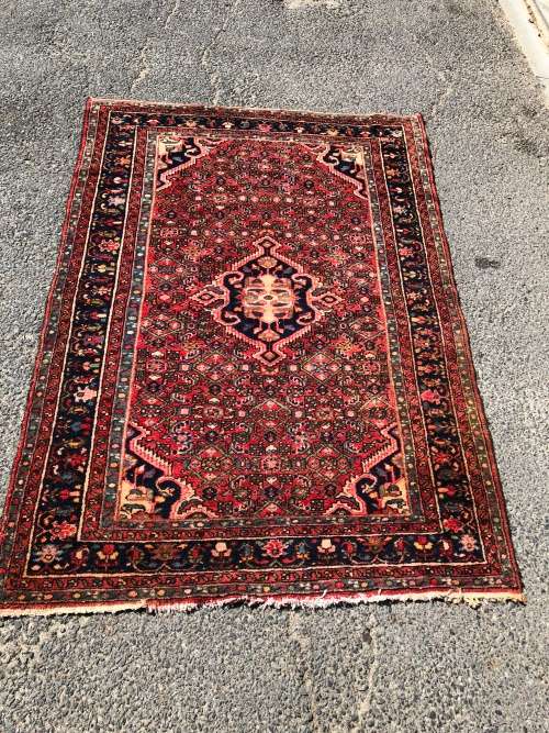 ANOTHER GEM ~ STUNNING VINTAGE HAND MADE PURE WOOL HUSSAINABAD PERSIAN CARPET 2050 X 1470mm