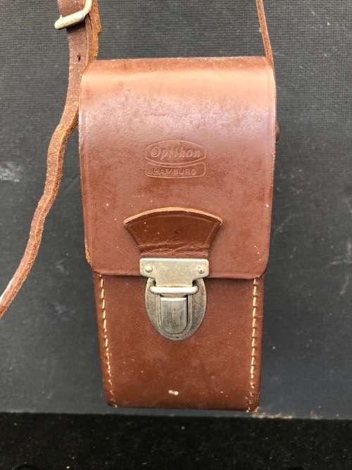 WOW !! VINTAGE OPTIKON GERMAN BINOCULAR GLASSES IN THE MATCHING LEATHER CASE